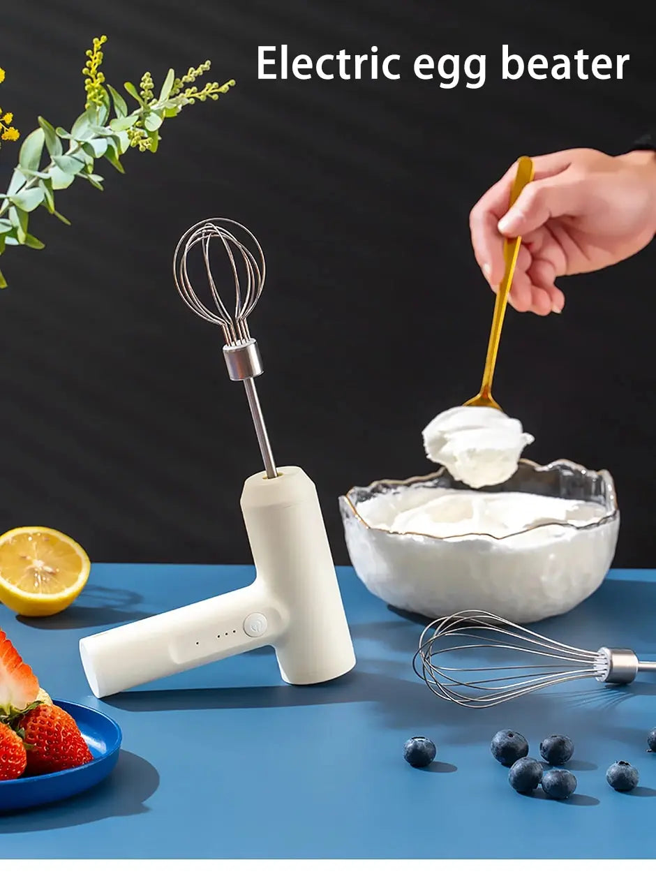 1 PCS Wireless Electric Food Mixer Portable 3 Speeds Egg Beater Baking Dough Cake Cream Mixer Kitchen Tools