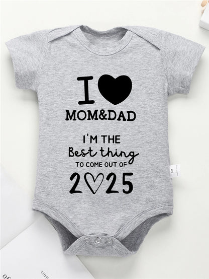 I LOVE MOM&DAD Baby Romper