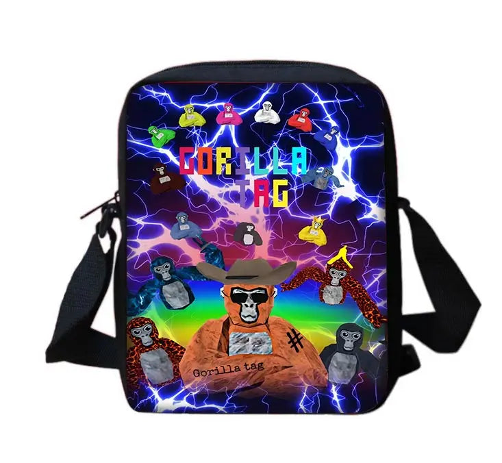 Novelty Cool Gorilla tag Child School Backpack With Shoulder Bag Pencil Bags School Bags for Boys Girls Best Gift