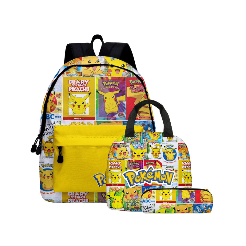 pokemon, pikachu, cartoon, elementary and middle school students' schoolbags, children's backpacks  anime  anime figure