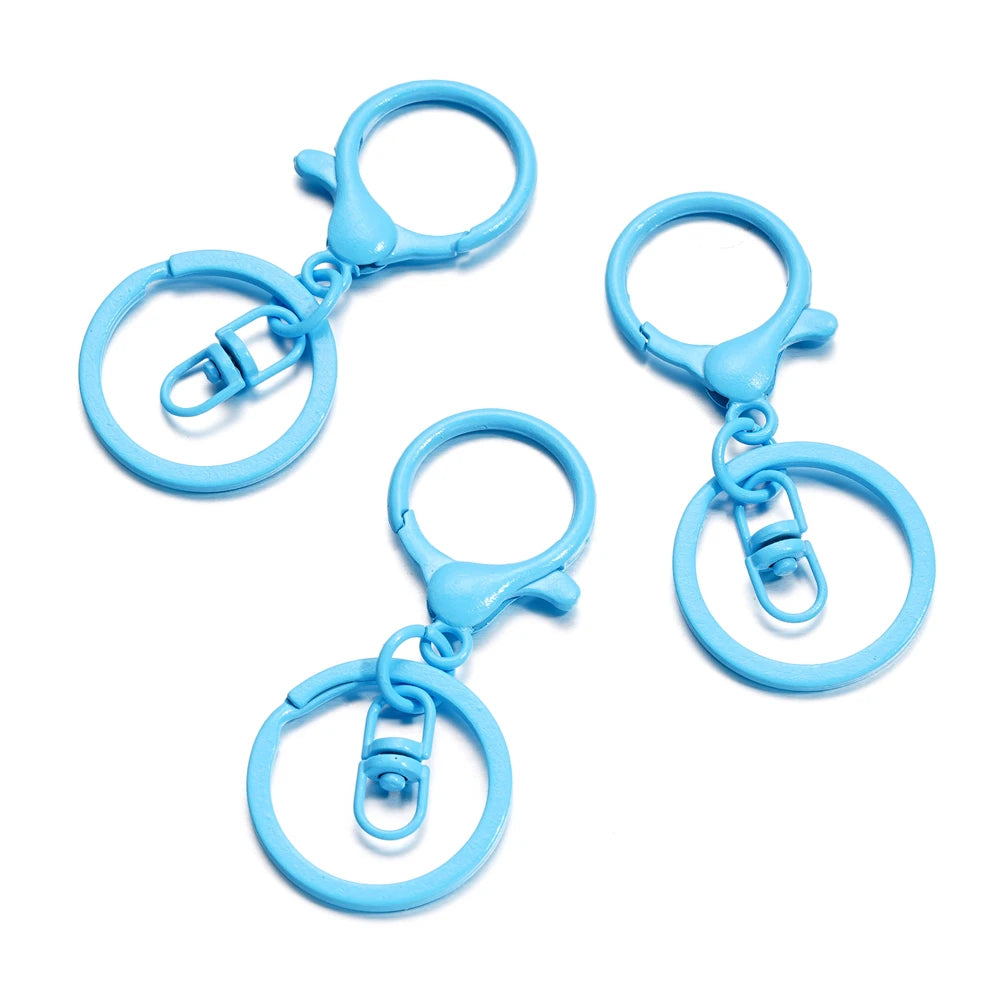 5pcs/lot Key Ring 30mm Keychain Long 70mm Lobster Clasp Key Hook Keyrings For Jewelry Making Finding DIY Key Chains Accessories