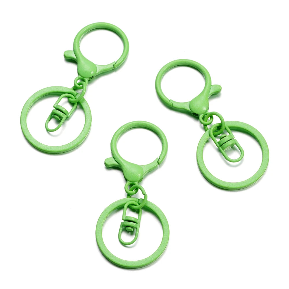 5pcs/lot Key Ring 30mm Keychain Long 70mm Lobster Clasp Key Hook Keyrings For Jewelry Making Finding DIY Key Chains Accessories