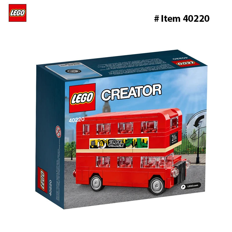 LEGO  40220  Creator Double Decker London BusBuilding Blocks Bricks Toy for Kids Children's Day Birthday Gift (118 Pieces)