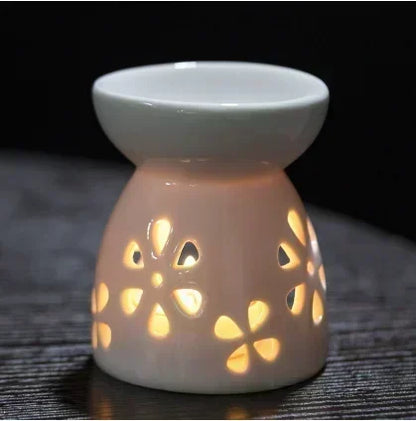 Household Romantic Ceramic Aromatherapy Stove Indoor Candle Retro Aromatherapy Stove Bedroom Lamp Stove