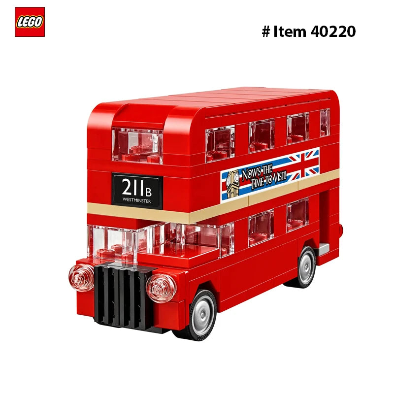 LEGO  40220  Creator Double Decker London BusBuilding Blocks Bricks Toy for Kids Children's Day Birthday Gift (118 Pieces)