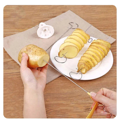 Whirlwind Potato Spiral Cutter Potato Tower Making Machine Vegetable Slicer Creative Vegetable Tools Kitchen Accessories Gadgets