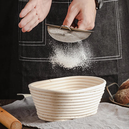 Oval Banneton Bread Proofing Basket Round Sourdough Proofing Bowls for Artisan Bread Making for Professionals and Home Bakers