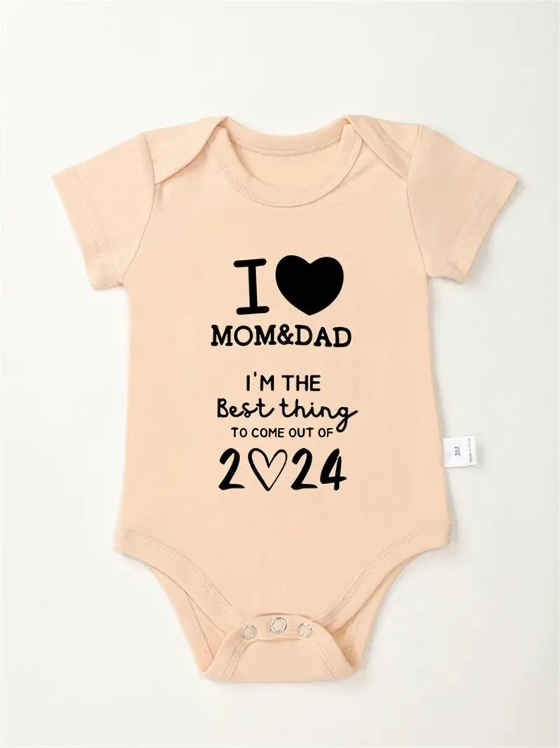 I LOVE MOM&DAD Baby Romper