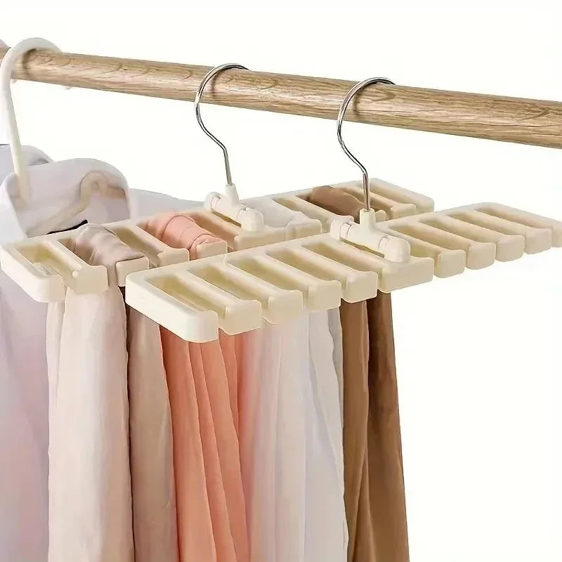 Tie Belt Hanger Wardrobe Belt Rotating Organizer Rack Multifuctional Scarf Hanger Home Closet Storage Holder Accessories 1PCS