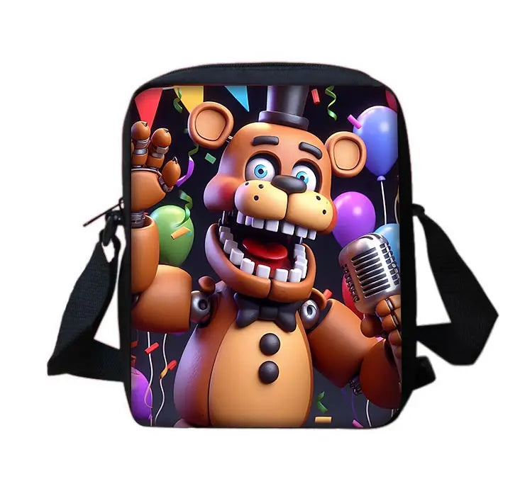 Cartoon Five Night At Freddy Child School Backpack With Shoulder Bag Pencil Bags School Bags for Boys Girls Best Gift