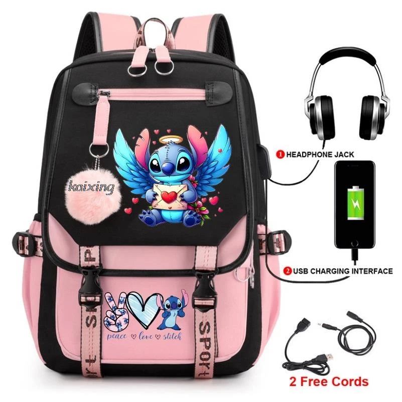 Hot Disney Lilo Stitch Backpack Girls Boys Student Teenager Back To School Rucksack Schoolbag Leisure Bag Women Mochilas Escolar