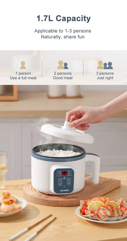 Mini Electric Rice Cooker Single Double Layer Intelligent Automatic Home Kitchen Cooker 1-2 People MultiCooker Steamed Rice Pot