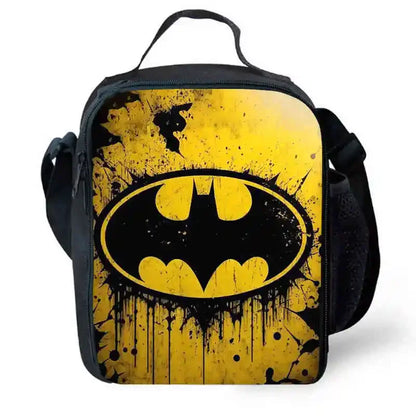 Cartoon Super Hero B-BatmanS Child School Backpack,Lunch Bags,Pencil Bags For Kindergarten,Best Gift For Boys and Girls