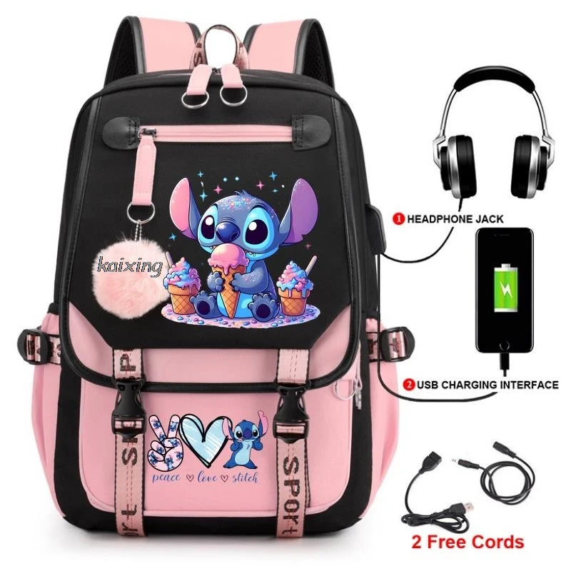 Hot Disney Lilo Stitch Backpack Girls Boys Student Teenager Back To School Rucksack Schoolbag Leisure Bag Women Mochilas Escolar