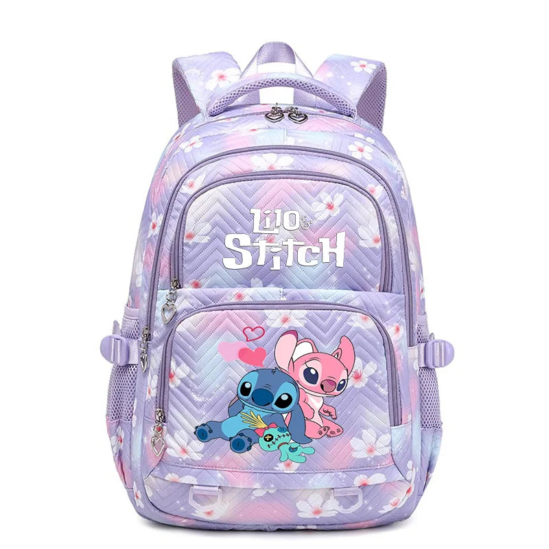 Disney Lilo Stitch Waterproof Women Backpack Female Travel Bag Backpacks Schoolbag for Teenage Girls Bookbag Mochila