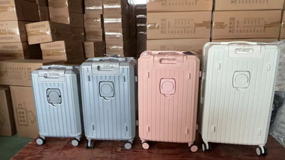 Six Sizes 20-30 Inch New Durable Luggage PC+ABS Spinner Wheel Suitcase TSA Lock USB Charging Women Men Carry-On Boarding Travel