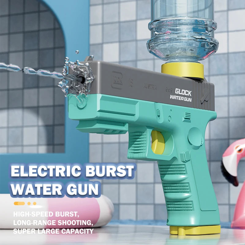 Electric Water Gun Kids Toy High Speed Burst Soaker Automatic Blaster Large Capacity Summer Outdoor Beach Games Childern Gift