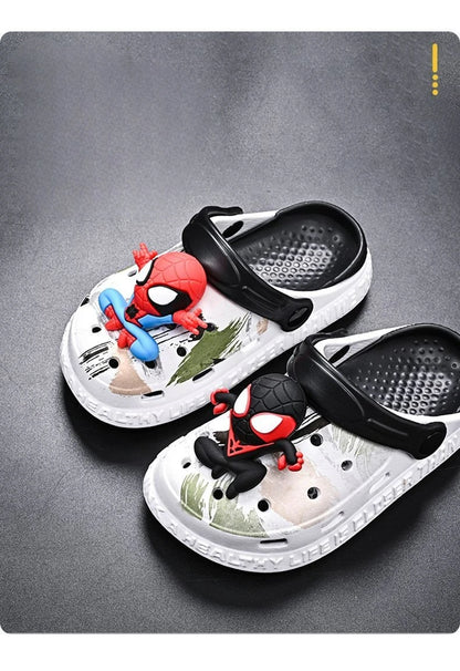 Children's Casual Shoes EVA Sandals Boys Girls' Cartoon Anti Slip Soft Sole Children's Beach White Black Shoes Size 24-44