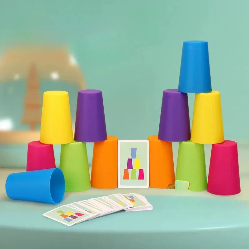 Quick Stack Cup Children Toys Speed Training Educational Classic Board Game Playing with Friends Indoor Family Party Game Toys