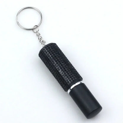 Empty Spray Tank Crystal Keychain Mini Reusable Portable Edc Outdoor Safety Protection Self Defense Keychain Accessories Travel