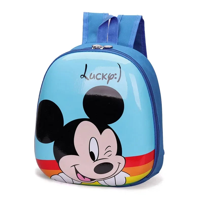 Disney New Cartoon Backpack Mickey Mouse Frozen Kids Cute Hard Shell Waterproof High Capacity School Bag Girl Gift