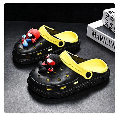 Children's Casual Shoes EVA Sandals Boys Girls' Cartoon Anti Slip Soft Sole Children's Beach White Black Shoes Size 24-44