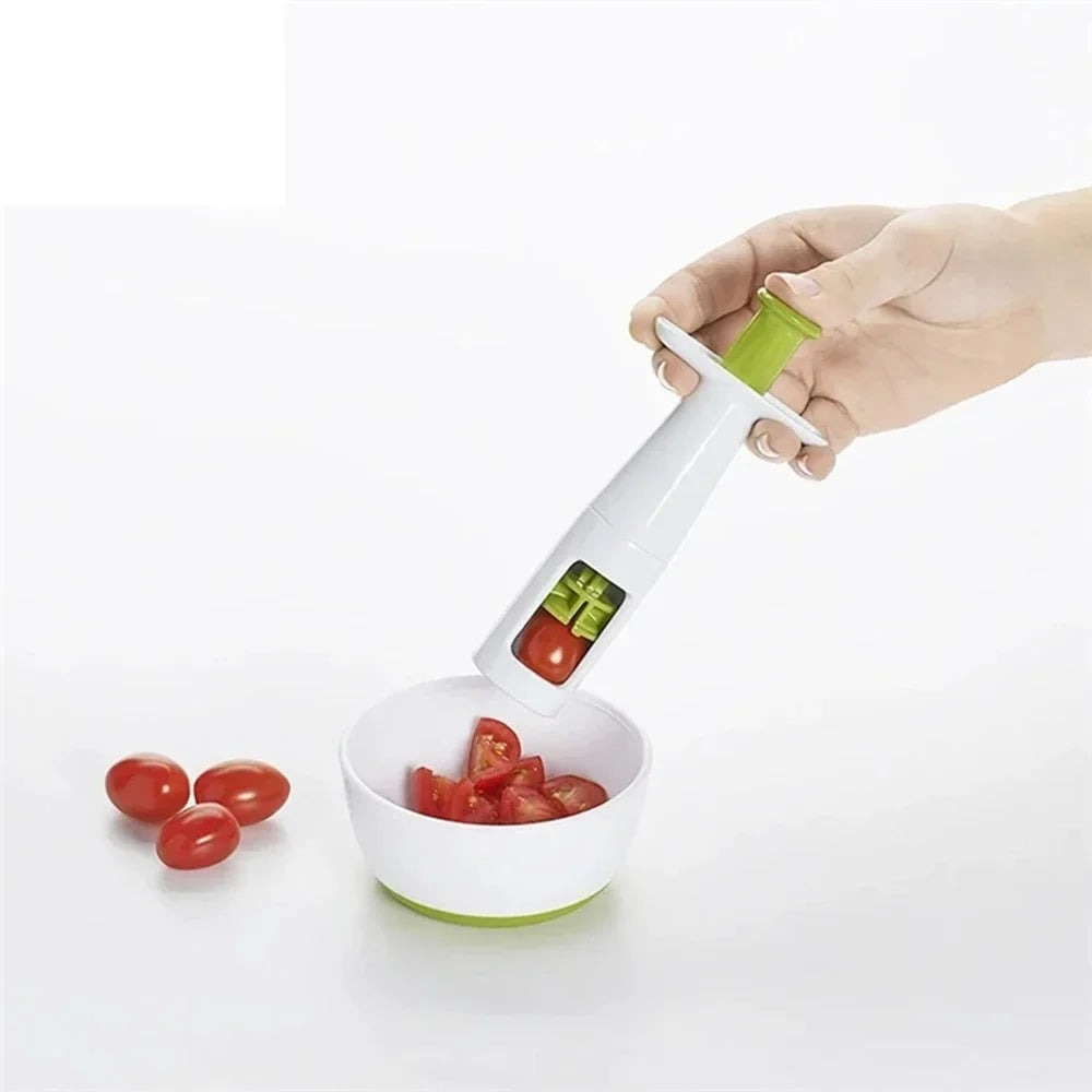 1 PC Tomato Slicer Cutter Grape Tools  Cherry Fruit Salad Splitter Kitchen Gadgets and Accessories Vegetable Cutter Home Gadgets