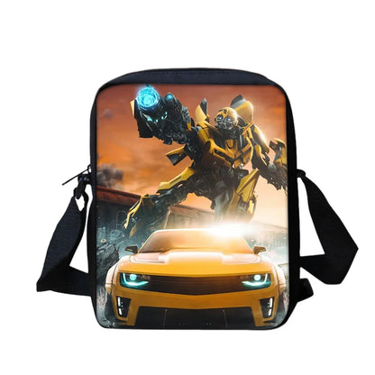 T-Transformers Popular Movies Child School Backpack 3pcs Set Shoulder Bags Pencil Case Book Bags for Boys Girls Best Gift