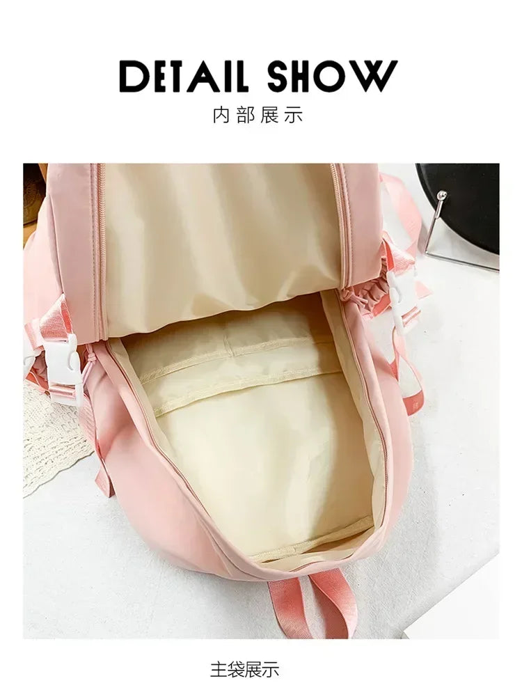 Japanese Kawaii Itabag Women New 2024 Transparent Backpack Women Large Capacity Ita Backpack School Bags for College Student JK