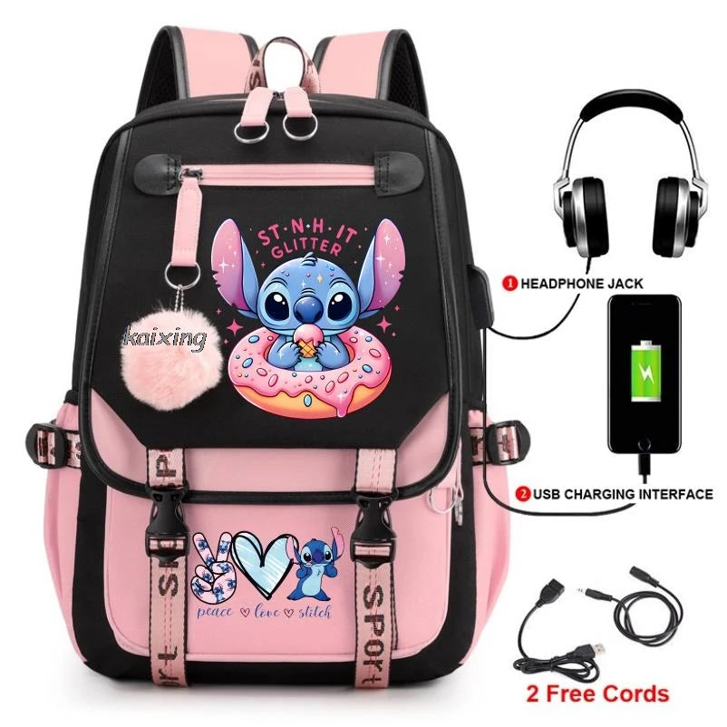 Hot Disney Lilo Stitch Backpack Girls Boys Student Teenager Back To School Rucksack Schoolbag Leisure Bag Women Mochilas Escolar