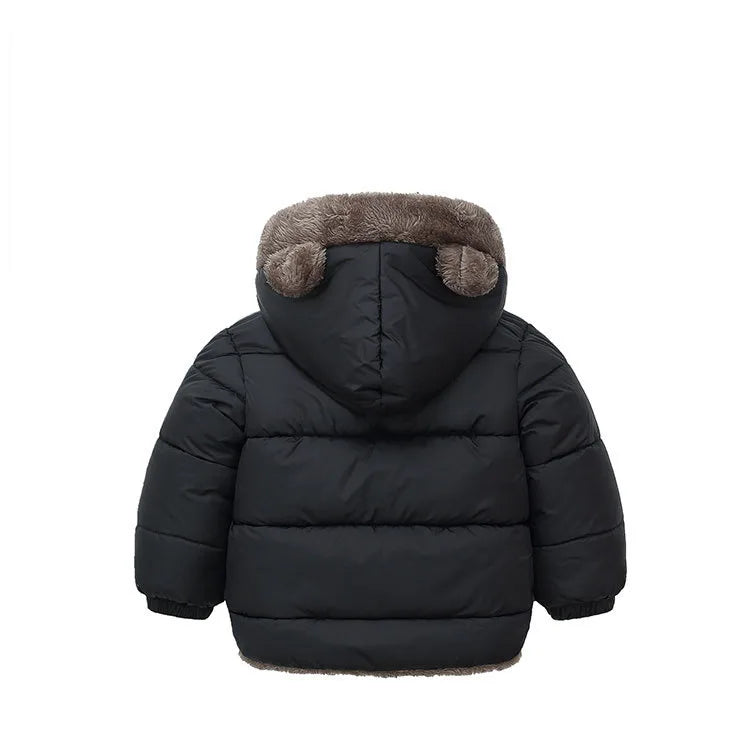 2024 Boys Jackets Children Hooded Outerwear Girls Warm Jacket Children Clothing Baby Outerwear Fashion Kids Zipper Coat Jacket