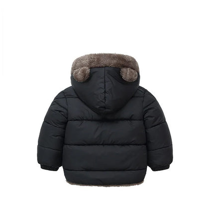 2024 Boys Jackets Children Hooded Outerwear Girls Warm Jacket Children Clothing Baby Outerwear Fashion Kids Zipper Coat Jacket