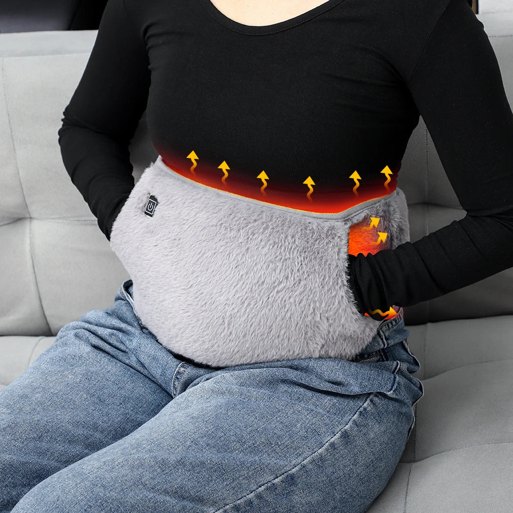 3 Levels Electric Graphene Heating Pad Cold-Proof Uterine Belt Cold-Proof Hand Waist Warming Pad USB Recharging Abdominal Warmer