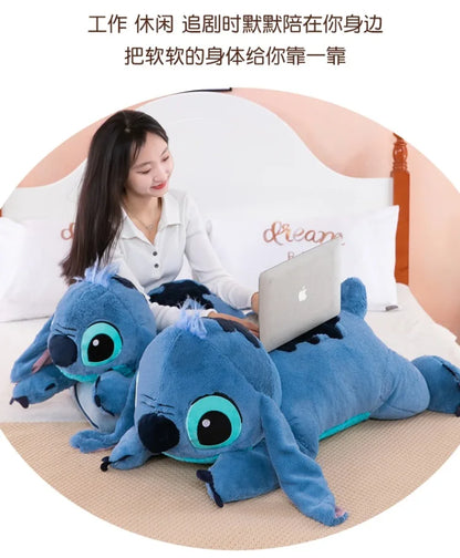 Puppy Stitch Doll Blue Stitch Plush Long Pillow Toys Girl Sleeping Leg Clamping Plushies Doll Children's Birthday Pillow Gift