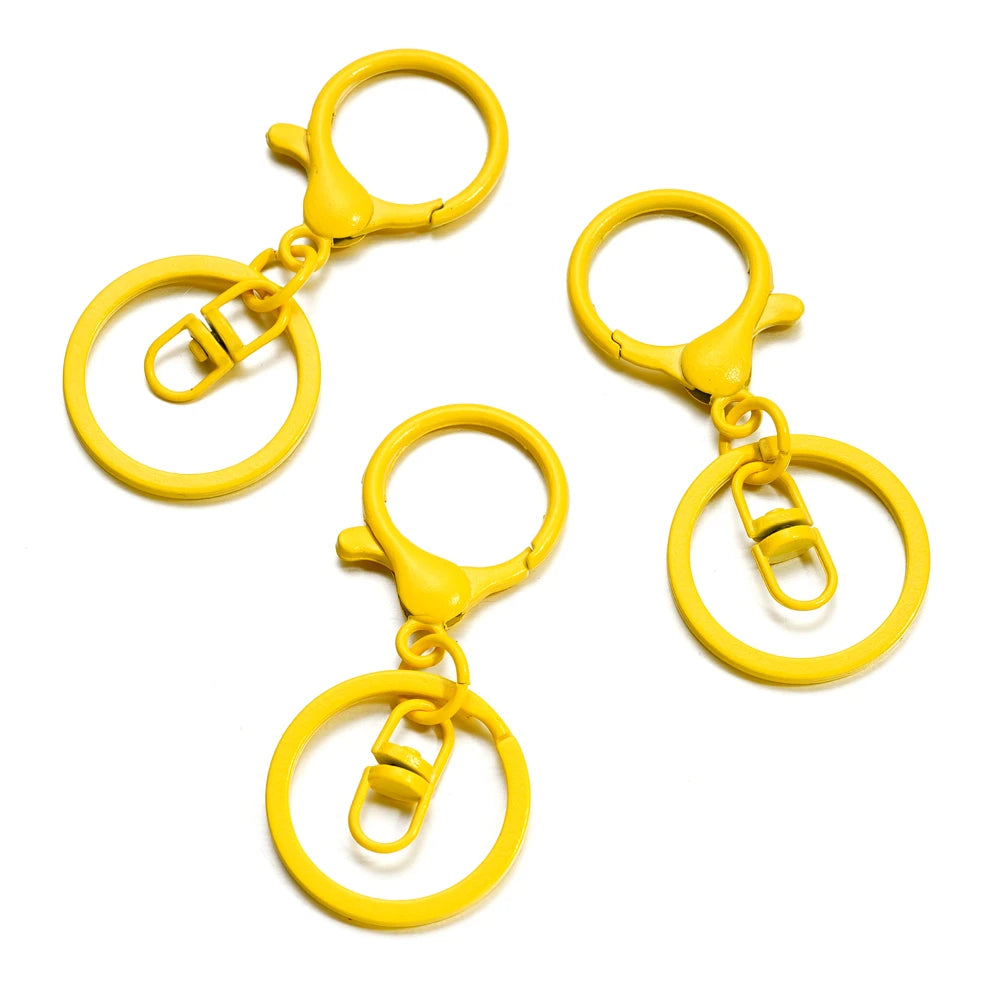 5pcs/lot Key Ring 30mm Keychain Long 70mm Lobster Clasp Key Hook Keyrings For Jewelry Making Finding DIY Key Chains Accessories