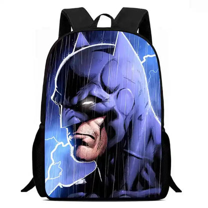 Cartoon Super Hero B-BatmanS Child School Backpack,Lunch Bags,Pencil Bags For Kindergarten,Best Gift For Boys and Girls