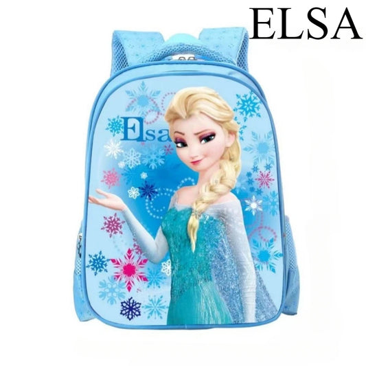 2024 Frozen Elsa School Bags for Children in Grades 1-3 Cute Cartoon Fashion Lightweight Wear-resistant Kawaii Backpack Gifts