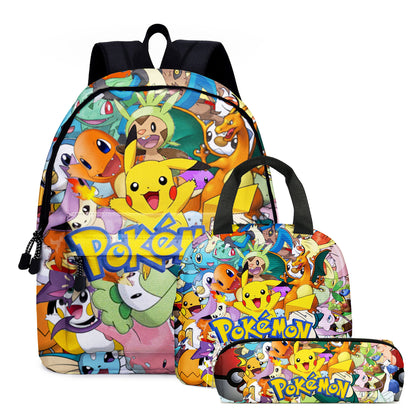 pokemon, pikachu, cartoon, elementary and middle school students' schoolbags, children's backpacks  anime  anime figure