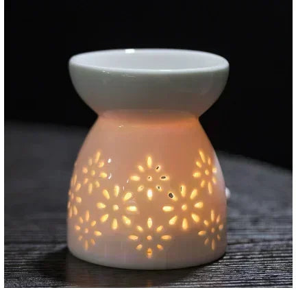 Household Romantic Ceramic Aromatherapy Stove Indoor Candle Retro Aromatherapy Stove Bedroom Lamp Stove