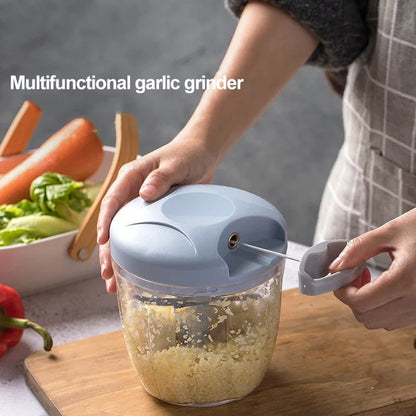 500/900ML Garlic Chopper Manual Garlic Press Food Vegetables Cutter Meat Grinders Kitchen Gadgets Hand Mincer Garlic Masher