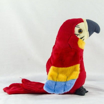 Talking Macaw Parrot Repeat What You Say Stuffed Animal Plush Toy Electronic Record Animated Bird Speaking Parrot Pet Plush Toys