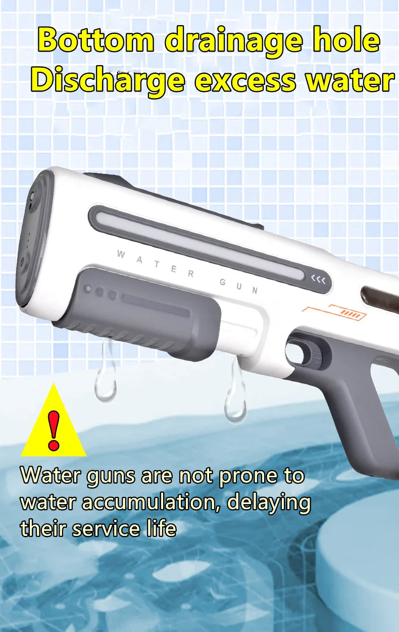 Electric/Manual 2-in-1 Water Gun High pressure Big Capacity High-Tech Automatic Water Blaster Soaker Guns Outdoor Toys For Kids