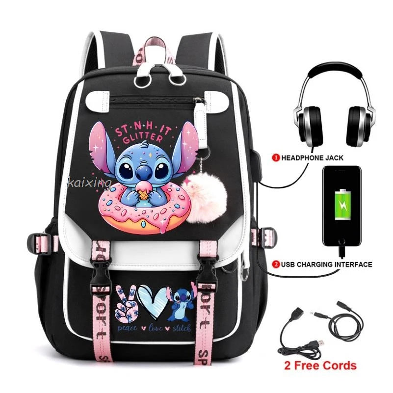 Hot Disney Lilo Stitch Backpack Girls Boys Student Teenager Back To School Rucksack Schoolbag Leisure Bag Women Mochilas Escolar