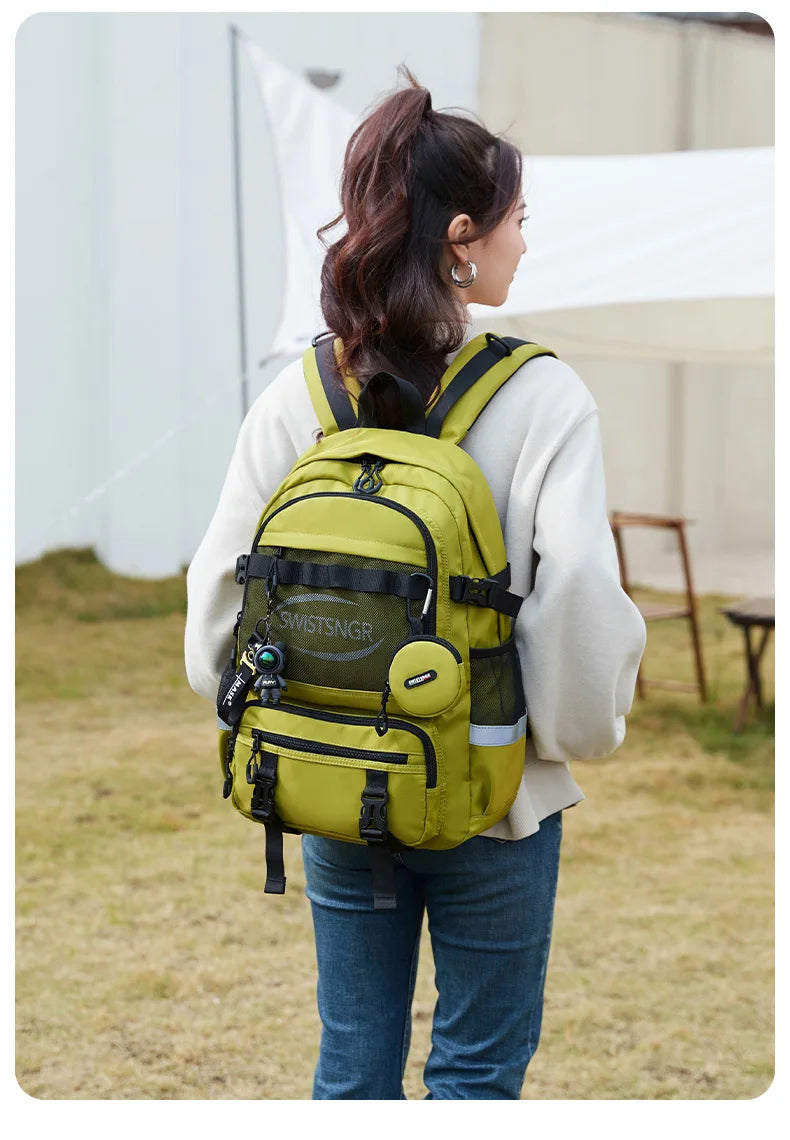 New Large Capacity Travel Backpack for Women Waterproof Fashion 15/17/20 Inch Laptop Backpacks for Girls Children Schoolbag Male