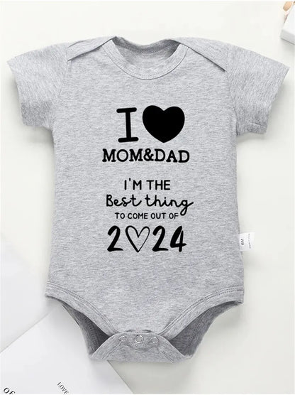 I LOVE MOM&DAD Baby Romper