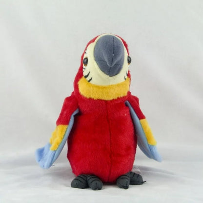 Talking Macaw Parrot Repeat What You Say Stuffed Animal Plush Toy Electronic Record Animated Bird Speaking Parrot Pet Plush Toys