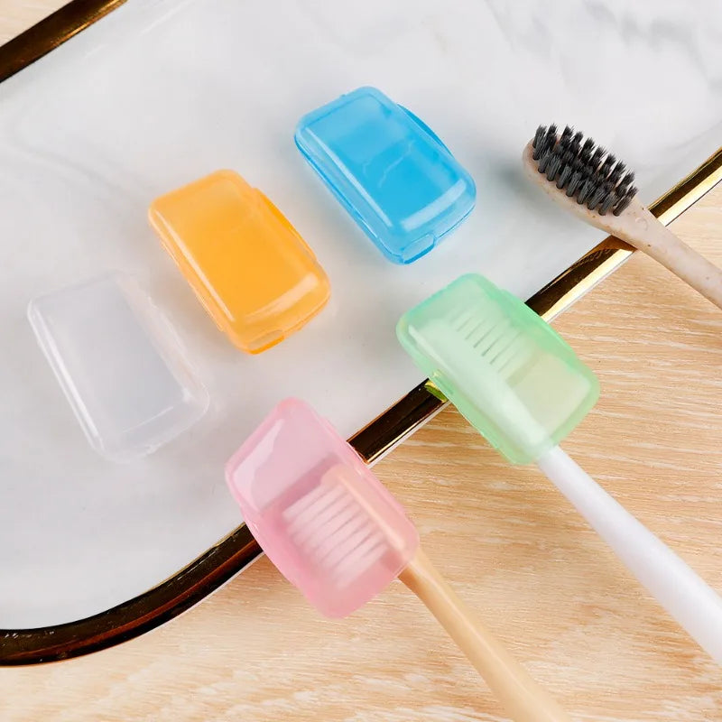 5Pcs/set Portable Toothbrush Head Cover Caps Tooth Brush Protector Case Holder Outdoor Travel Hike Camping Bathroom Accessories