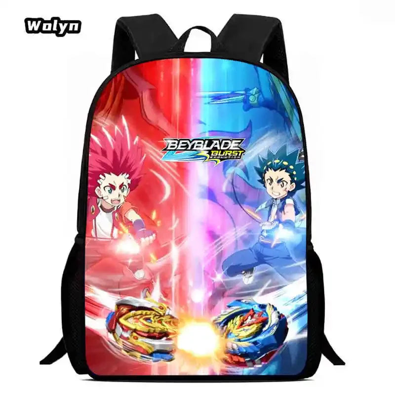 Anime-Bey-Blade Child School Backpack With Cartoon Lunch Bags Cartoon Pencil Bags School Bags for Boys Girls Best Gift