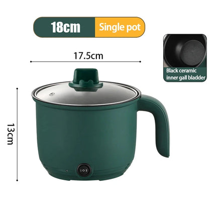 1.5L Capacity Mini Home Cooking Pot Multifunctional Rice Cooker Non Stick Pan Safety Material Potable Stockpot Utility Electrice