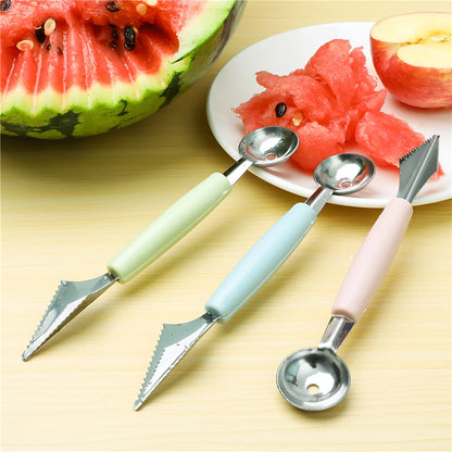 DIY Melon Scoops Ballers Multi Function Fruit Carving Knife Watermelon Baller Scoop Fruit Useful Things For Kitchen Accessories